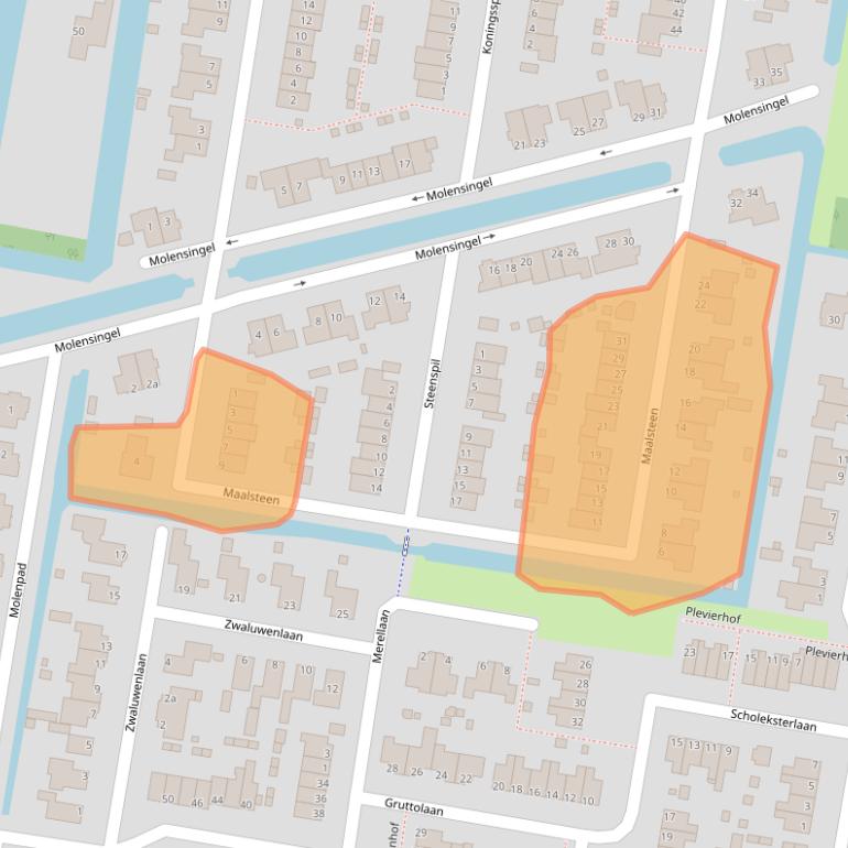 Kaart van postcodegebied 1766KS.