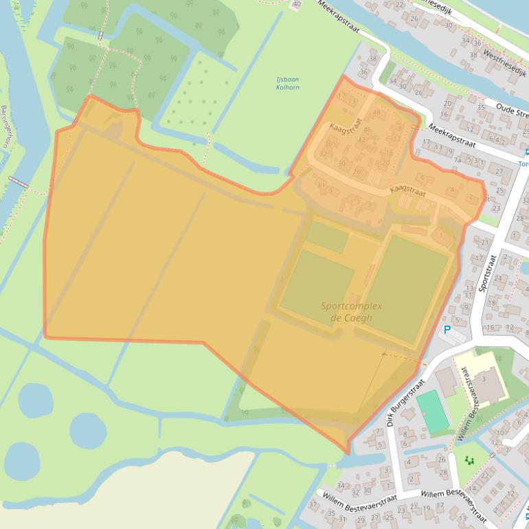 Kaart van postcodegebied 1767CM.