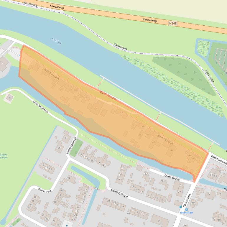 Kaart van postcodegebied 1767CR.