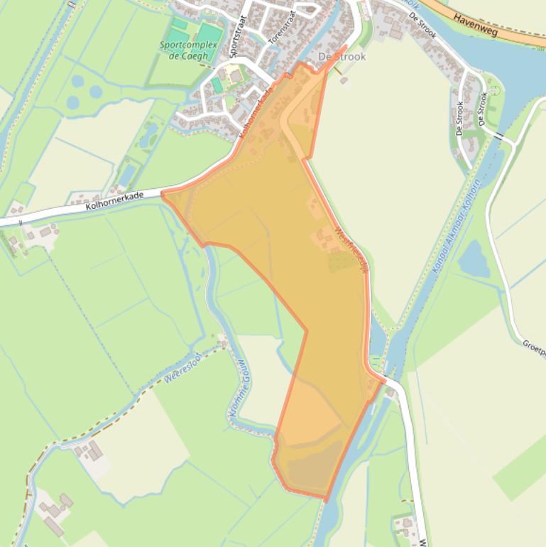 Kaart van postcodegebied 1767CV.