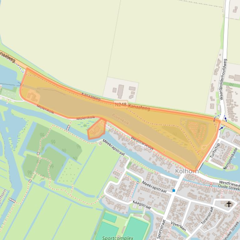 Kaart van postcodegebied 1767CW.