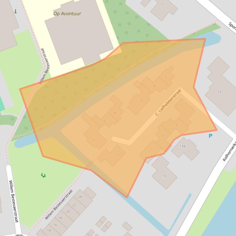 Kaart van postcodegebied 1767CZ.