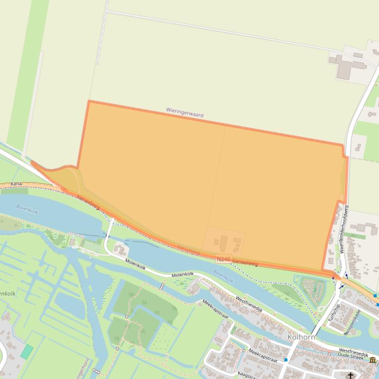 Kaart van postcodegebied 1767EA.