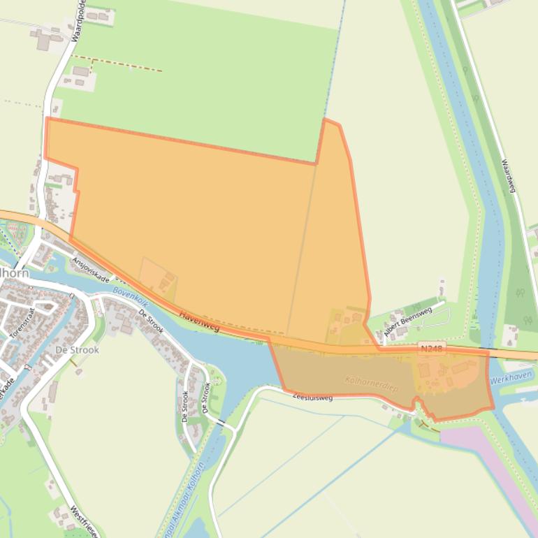 Kaart van postcodegebied 1767EC.