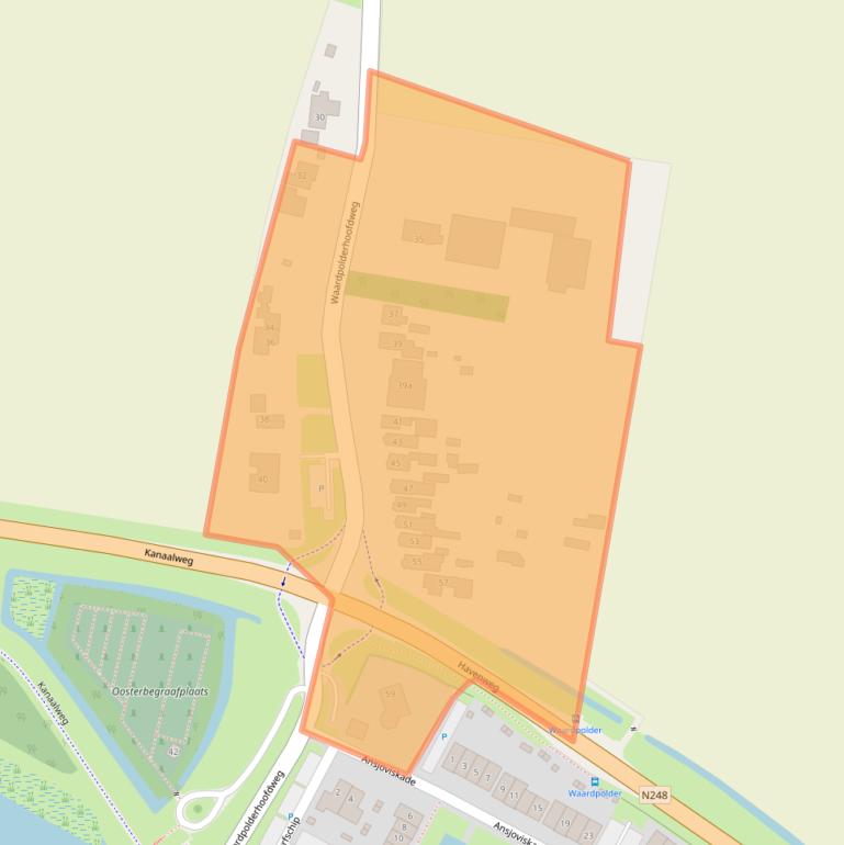 Kaart van postcodegebied 1767EJ.