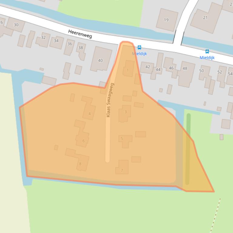 Kaart van postcodegebied 1768AJ.