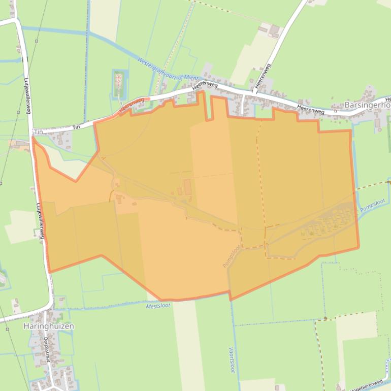Kaart van postcodegebied 1768BB.
