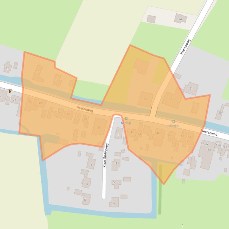 Kaart van postcodegebied 1768BD.