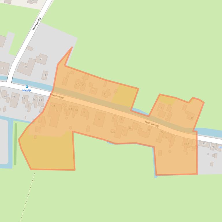 Kaart van postcodegebied 1768BE.