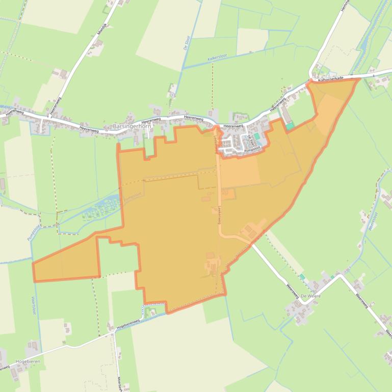 Kaart van postcodegebied 1768BM.