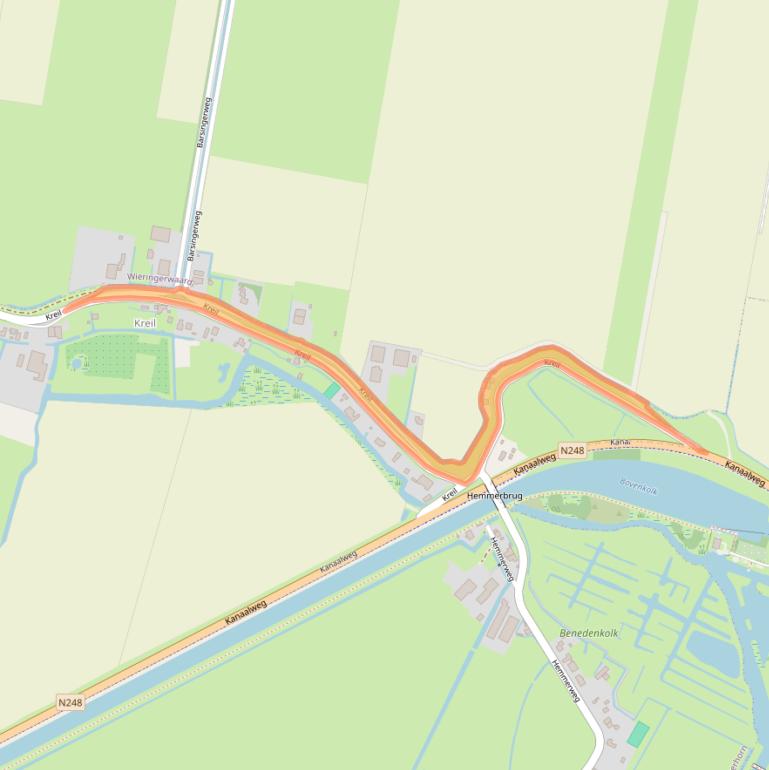 Kaart van postcodegebied 1768BS.