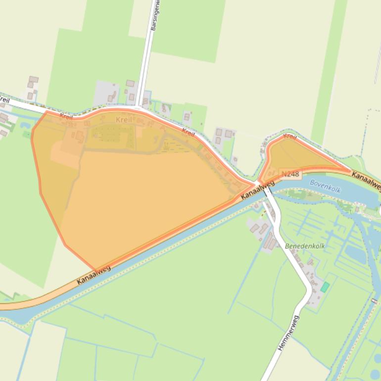 Kaart van postcodegebied 1768BT.