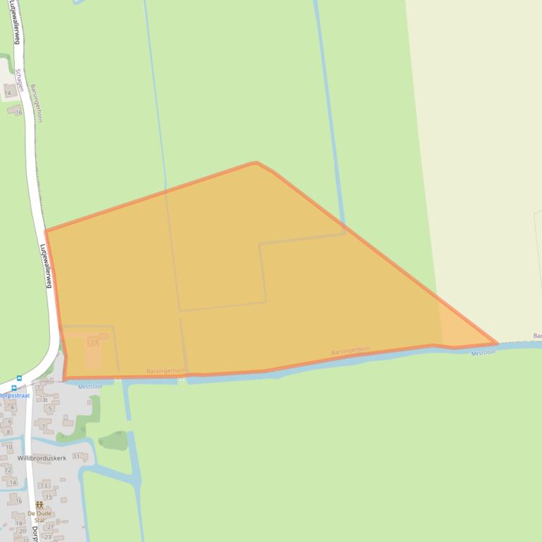 Kaart van postcodegebied 1768CZ.