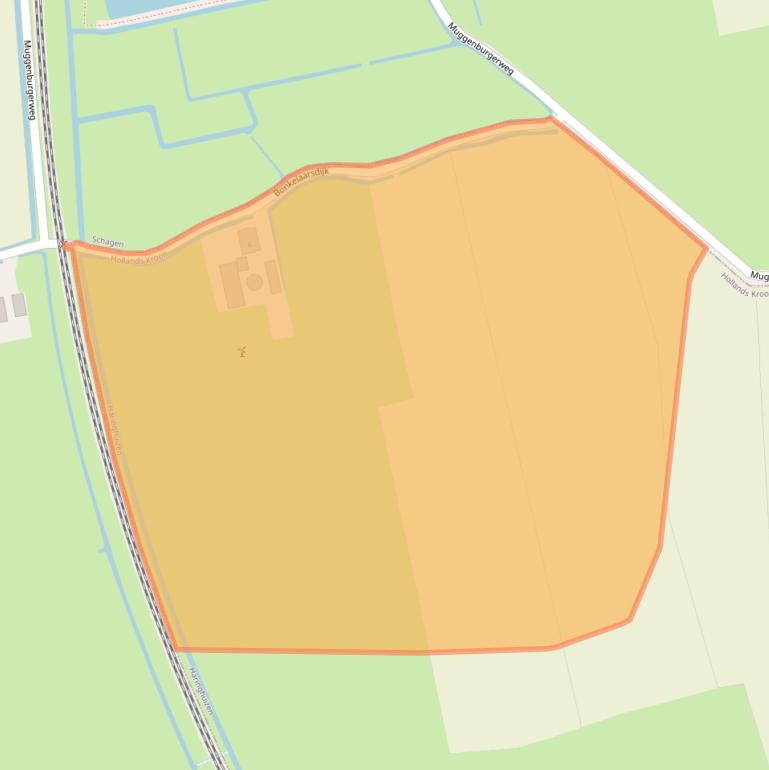 Kaart van postcodegebied 1769HC.