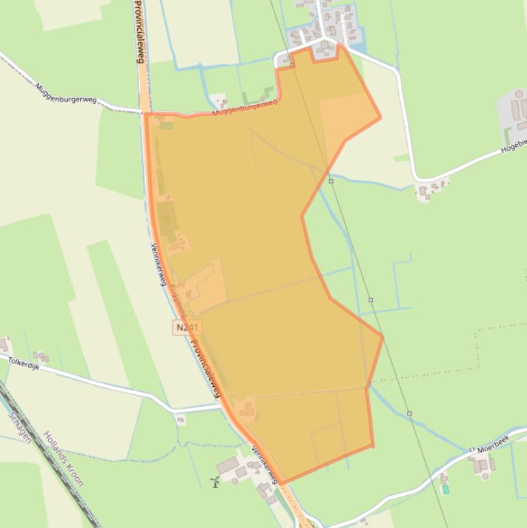 Kaart van postcodegebied 1769HG.