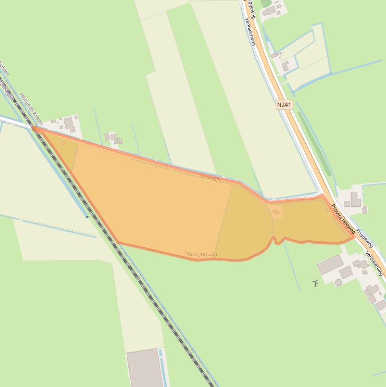 Kaart van postcodegebied 1769HJ.