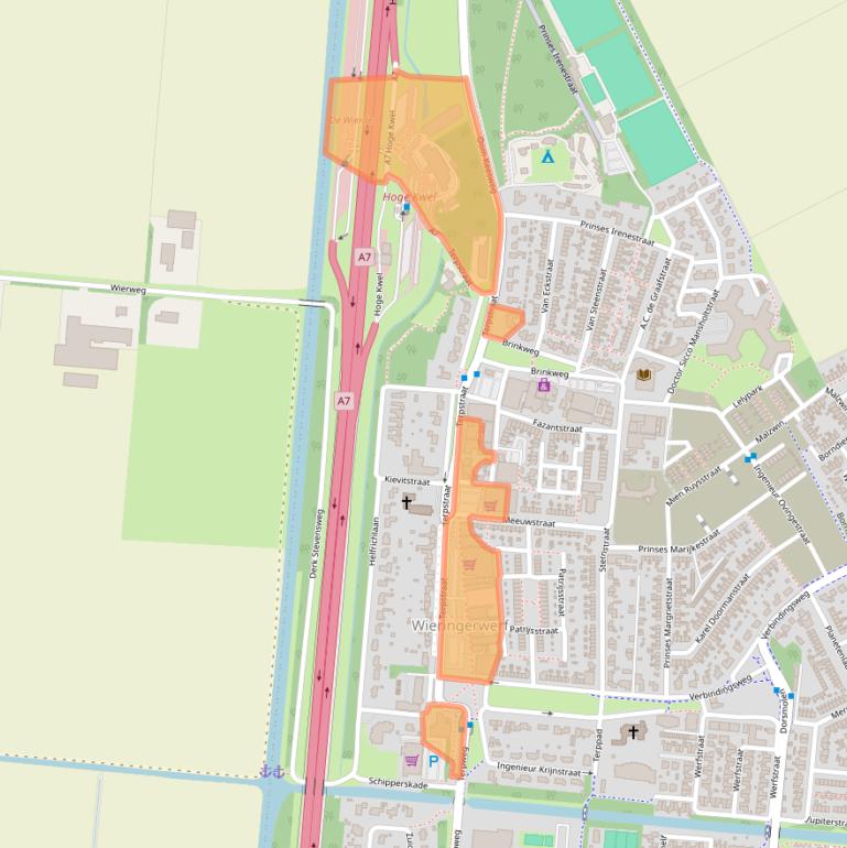 Kaart van postcodegebied 1771AC.