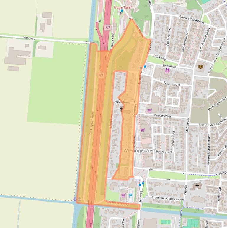 Kaart van postcodegebied 1771AD.