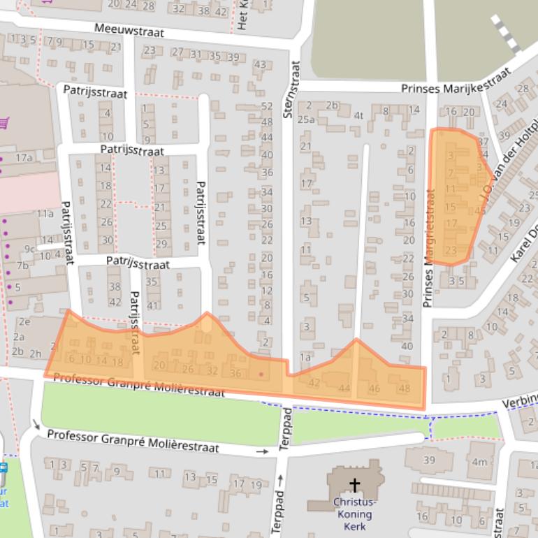 Kaart van postcodegebied 1771AG.