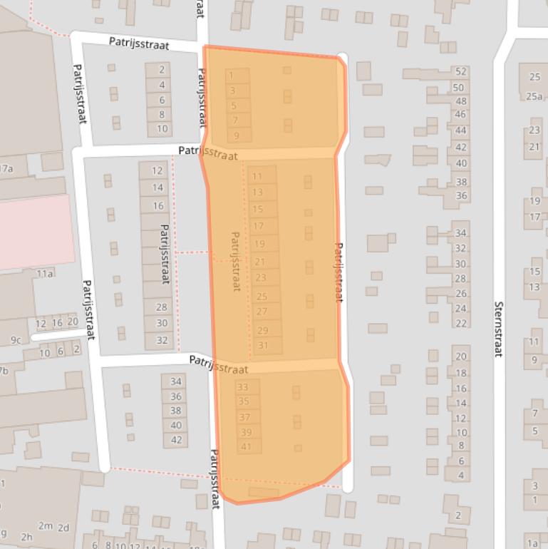 Kaart van postcodegebied 1771AJ.