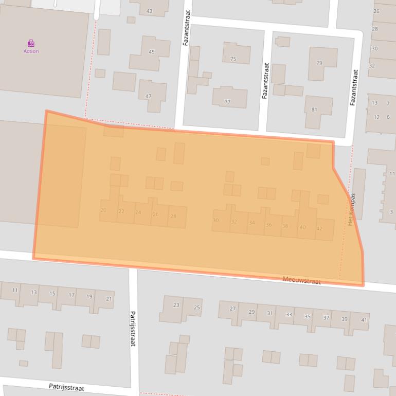 Kaart van postcodegebied 1771AM.
