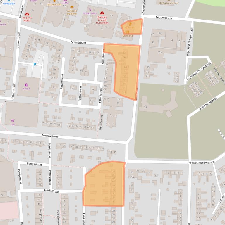 Kaart van postcodegebied 1771AR.