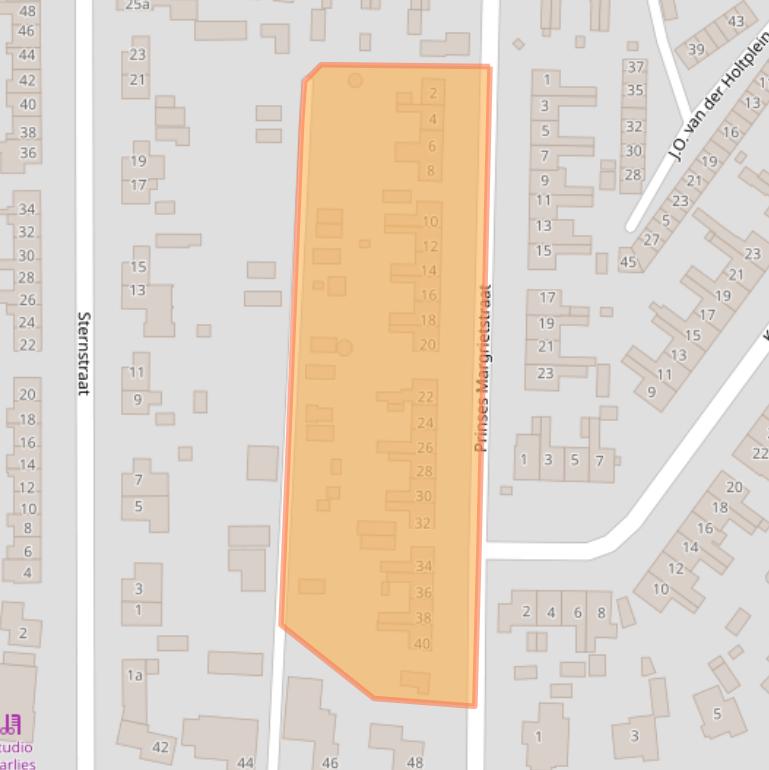 Kaart van postcodegebied 1771AT.