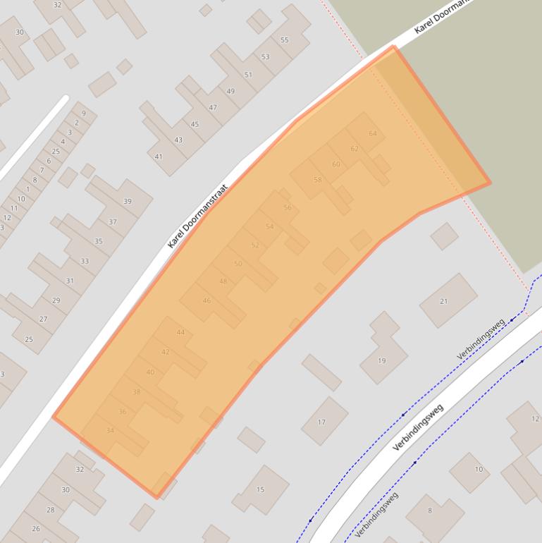 Kaart van postcodegebied 1771AZ.