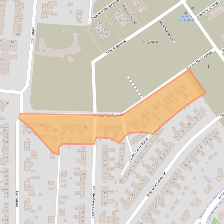 Kaart van postcodegebied 1771BA.