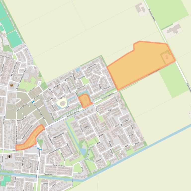 Kaart van postcodegebied 1771BB.