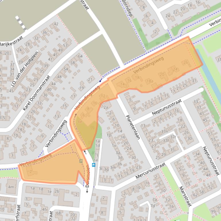 Kaart van postcodegebied 1771BC.