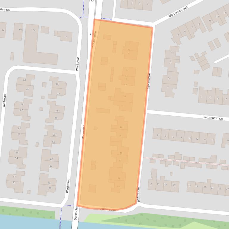 Kaart van postcodegebied 1771BJ.