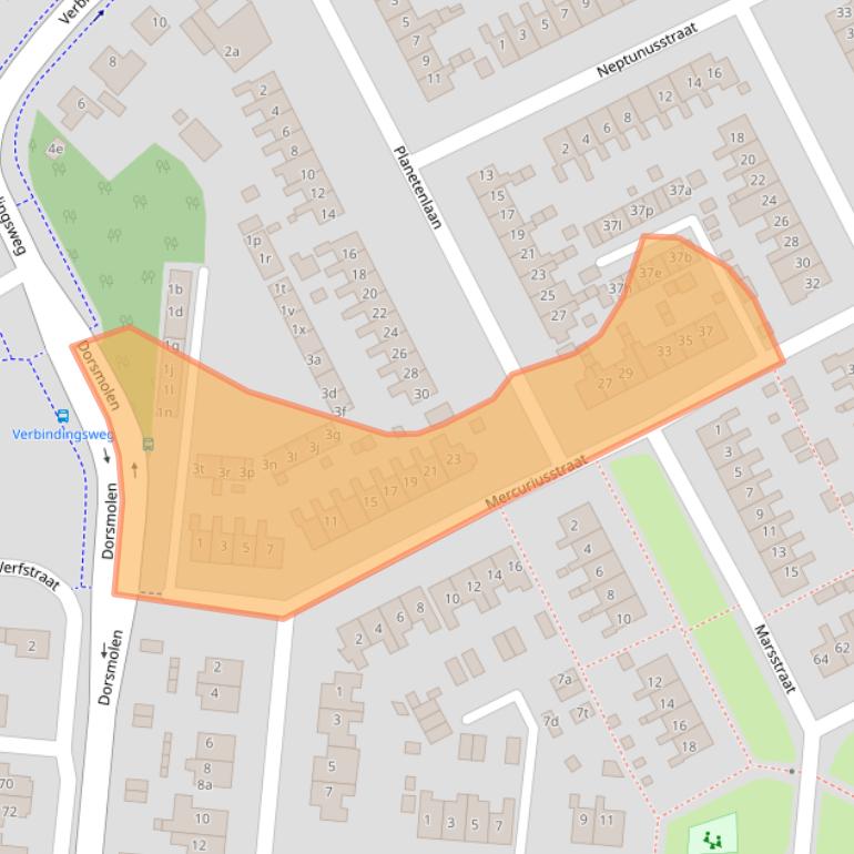 Kaart van postcodegebied 1771BN.