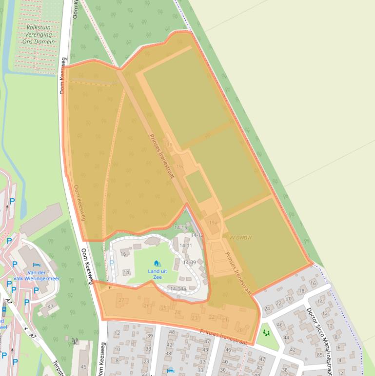 Kaart van postcodegebied 1771CD.