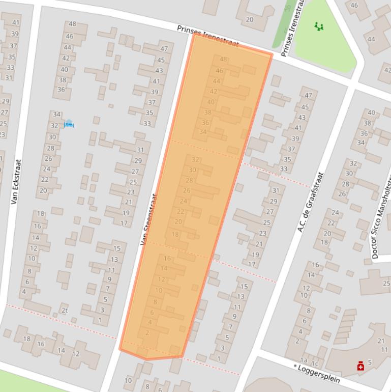 Kaart van postcodegebied 1771CK.