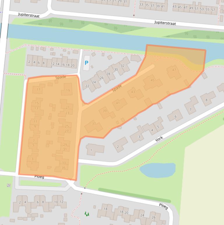 Kaart van postcodegebied 1771DA.