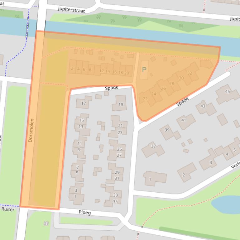 Kaart van postcodegebied 1771DB.