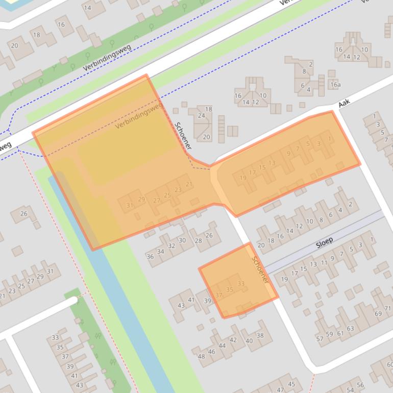 Kaart van postcodegebied 1771EA.