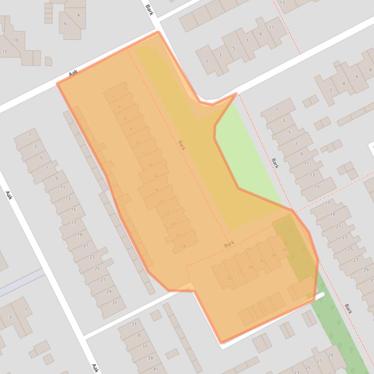 Kaart van postcodegebied 1771EK.