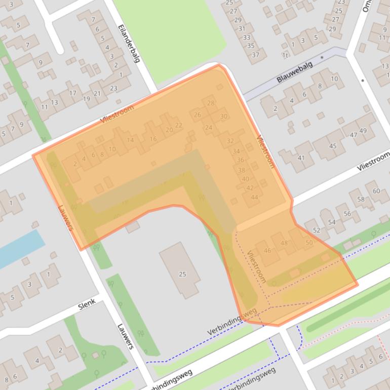 Kaart van postcodegebied 1771HD.