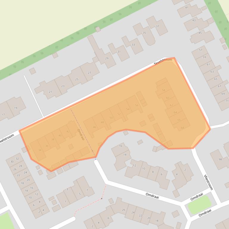 Kaart van postcodegebied 1771HS.