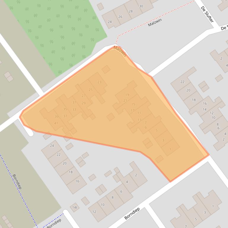 Kaart van postcodegebied 1771JD.