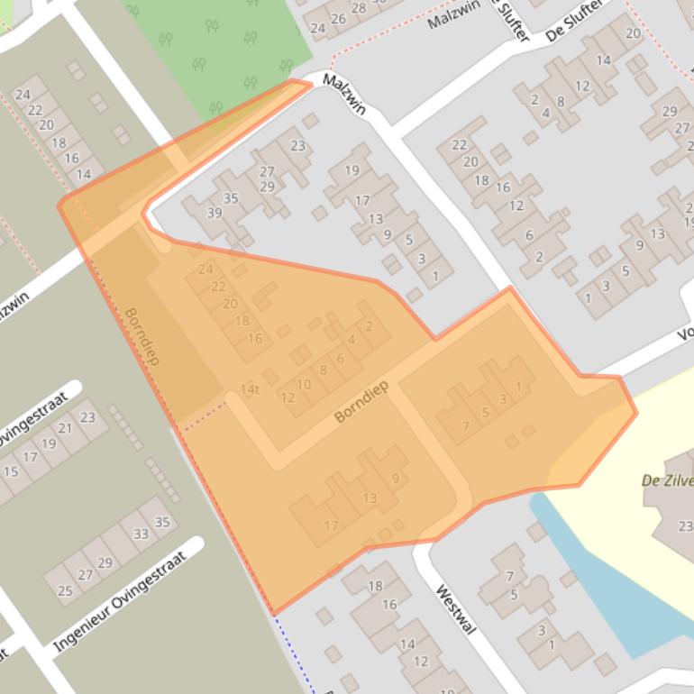 Kaart van postcodegebied 1771JE.