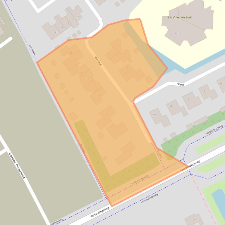 Kaart van postcodegebied 1771JJ.