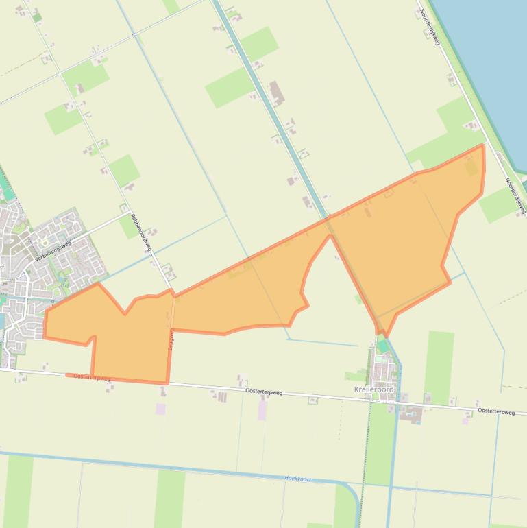 Kaart van postcodegebied 1771MB.