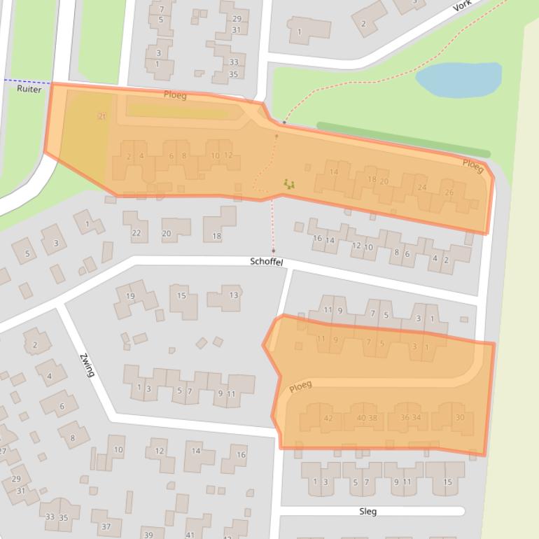 Kaart van postcodegebied 1771PT.