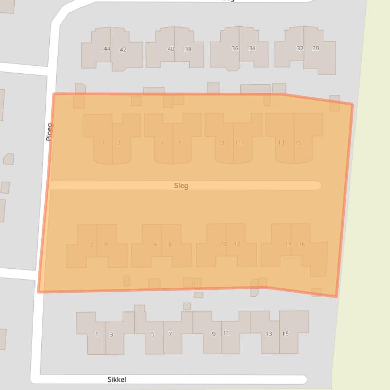 Kaart van postcodegebied 1771PV.