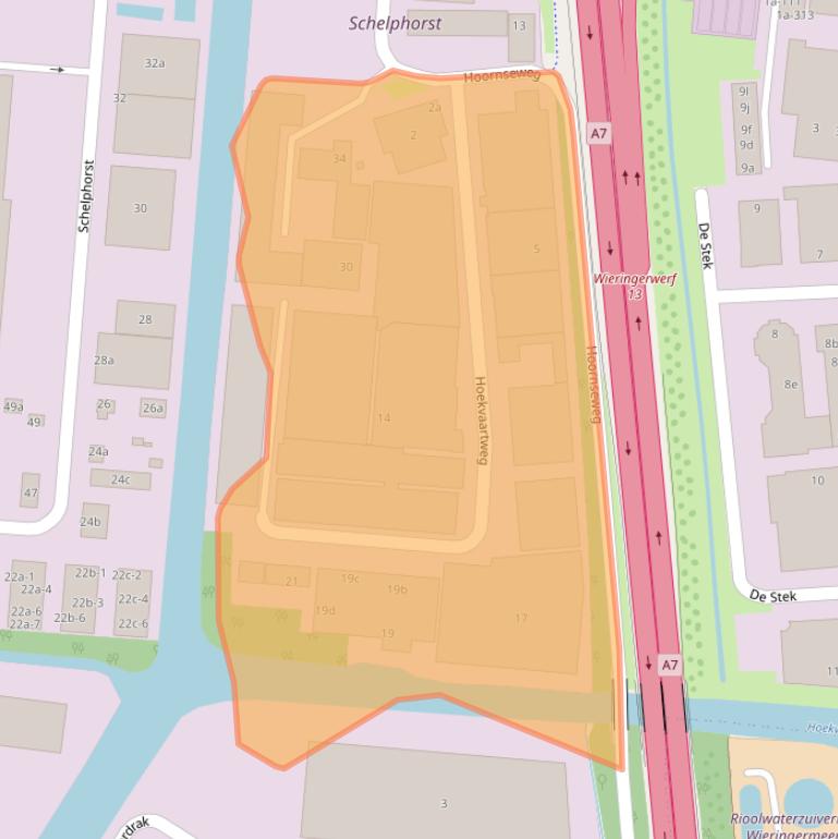 Kaart van postcodegebied 1771RP.