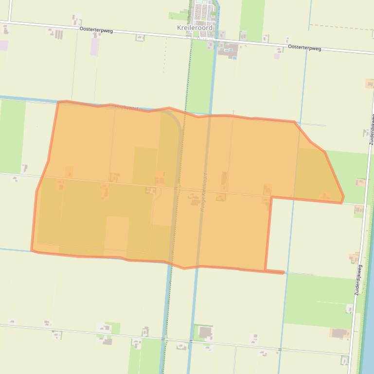 Kaart van postcodegebied 1771RT.