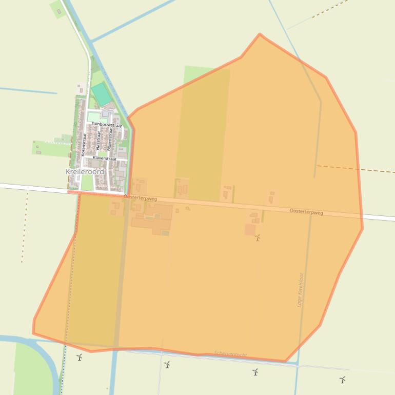 Kaart van postcodegebied 1771SK.